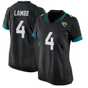 Black Women's Josh Lambo Jacksonville Jaguars Game Alternate Jersey