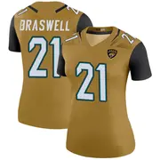 Gold Women's Christian Braswell Jacksonville Jaguars Legend Color Rush Bold Jersey